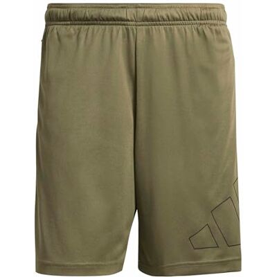 adidas Homme Workout Essentials Base Pique Big Logo Short Shorts, olive strata, XXL adidas Homme Workout Essentials Base Pique Big Logo Short Shorts, olive strata, XXL