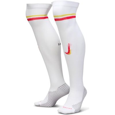 NIKE Liverpool FC 2024/25 Strike Third Soccer Chaussettes hautes au genou Blanc/rouge global HM3915-100, XL NIKE Liverpool FC 2024/25 Strike Third Soccer Chaussettes hautes au genou Blanc/rouge global HM3915-100, XL