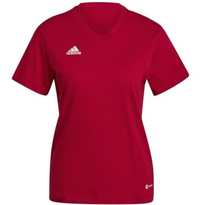 adidas Femme Entrada 22 Tee, Team Power Red 2, S adidas Femme Entrada 22 Tee, Team Power Red 2, S