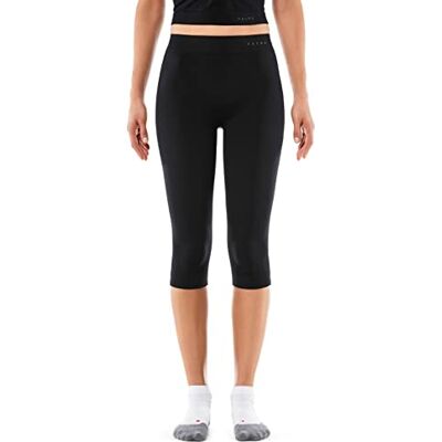 FALKE Warm Impulse Sous-Vêtement Technique Legging De Sport 3/4 Femme Thermique Chaud Noir Pour Randonnée Marche Course Running Équitation Football 1 Paire FALKE Warm Impulse Sous-Vêtement Technique Legging De Sport 3/4 Femme Thermique Chaud Noir Pour Randonnée Marche Course Running Équitation Football 1 Paire