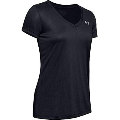 Under Armour T-shirt de fitness à manches courtes solide pour femme Under Armour T-shirt de fitness à manches courtes solide pour femme