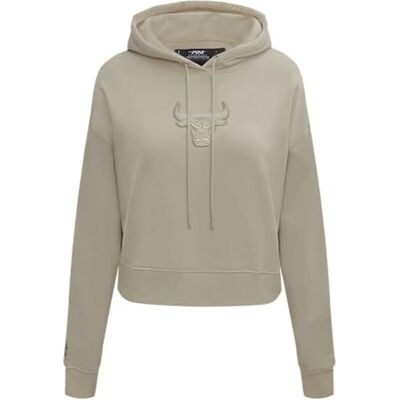 Pro Standard Sweat à capuche NBA Neutral W FLC Cropped Po pour femme, taupe, L, taupe, L Pro Standard Sweat à capuche NBA Neutral W FLC Cropped Po pour femme, taupe, L, taupe, L