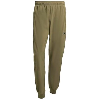 adidas Homme Workout Essentials Flex Woven Pants, olive strata, XS adidas Homme Workout Essentials Flex Woven Pants, olive strata, XS