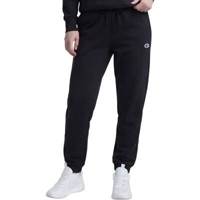 Champion Pantalon de jogging pour femme, Powerblend, en polaire, confortable pour femme, 73,7 cm (Plus, Noir, S Champion Pantalon de jogging pour femme, Powerblend, en polaire, confortable pour femme, 73,7 cm (Plus, Noir, S