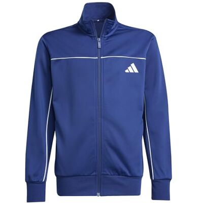 adidas Mixte enfant Junior Tricot Colourpop Track Suit, dark blue/white, 9-10 Years adidas Mixte enfant Junior Tricot Colourpop Track Suit, dark blue/white, 9-10 Years