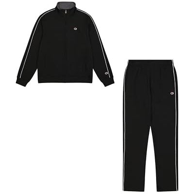 Champion Legacy (KK001) Survêtement zippé avec logo pour homme Noir Taille XS, Noir (KK001), XS Champion Legacy (KK001) Survêtement zippé avec logo pour homme Noir Taille XS, Noir (KK001), XS