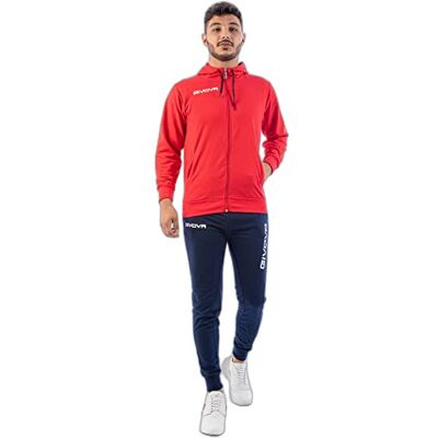 Givova , survêtement poker Mixte Adulte, Rouge/Bleu, 2XL Givova , survêtement poker Mixte Adulte, Rouge/Bleu, 2XL
