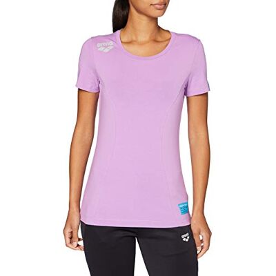 Arena T-Shirt Violet(te) S - Coupe slim, Col en côtes, Tissu doux Arena T-Shirt Violet(te) S - Coupe slim, Col en côtes, Tissu doux
