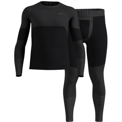 Odlo Fundamentals Performance Ensemble de sous-vêtements thermiques pour homme T-shirt thermique à manches longues et pantalon thermique Sous-vêtements de ski chauds Ensemble pour homme Odlo Fundamentals Performance Ensemble de sous-vêtements thermiques pour homme T-shirt thermique à manches longues et pantalon thermique Sous-vêtements de ski chauds Ensemble pour homme