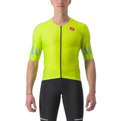 Castelli Free Speed 2 Race Tri Top - Electric Lime/Niagara Blue Castelli Free Speed 2 Race Tri Top - Electric Lime/Niagara Blue