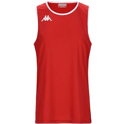 Maillot Actif Kappa YXXL Rouge-Blanc - Maillot Maillot Actif Kappa YXXL Rouge-Blanc - Maillot