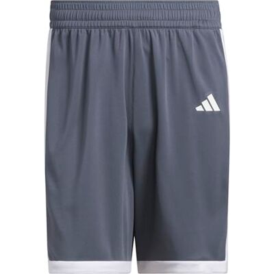 adidas Homme Mens Pulse Speed Bball Short Shorts, team onix/white, M adidas Homme Mens Pulse Speed Bball Short Shorts, team onix/white, M