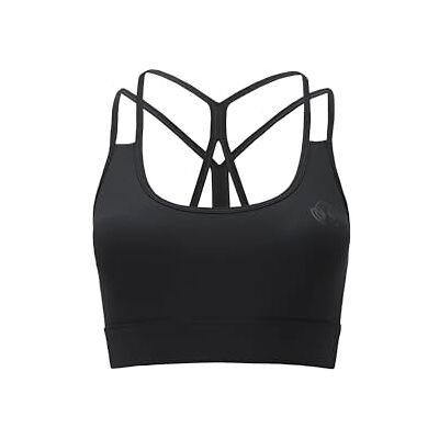 Carlheim Women's active wear Sports Bra X-Back, Black, Small Carlheim Women's active wear Sports Bra X-Back, Black, Small