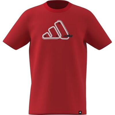 adidas unisex barn ADRENALINE AESTHETIC GRAPHIC T-SHIRT JUNIOR, pure ruby, 7-8 Years adidas unisex barn ADRENALINE AESTHETIC GRAPHIC T-SHIRT JUNIOR, pure ruby, 7-8 Years