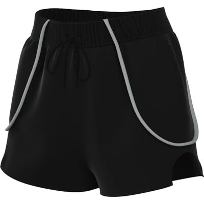 NIKE Sportswear FN2297-010 Street Hr Short de sport en polaire pour femme Env. 5 cm Noir/gris clair Pumice/Light Pumice, taille 2XL NIKE Sportswear FN2297-010 Street Hr Short de sport en polaire pour femme Env. 5 cm Noir/gris clair Pumice/Light Pumice, taille 2XL