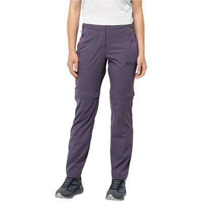 Jack Wolfskin GLASTAL Zip Away Pants W Pantalon de randonnée, Elemental Blue, 34 Damen Jack Wolfskin GLASTAL Zip Away Pants W Pantalon de randonnée, Elemental Blue, 34 Damen