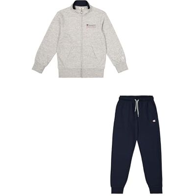 Champion Survêtement zippé Legacy Graphic pour garçon, Gris (EM021), 3-4 ans Champion Survêtement zippé Legacy Graphic pour garçon, Gris (EM021), 3-4 ans