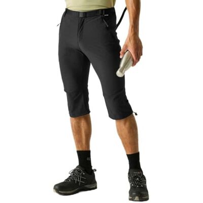 Regatta Xert Stretch CPR Pantalon Capri pour homme, Noir, 48W Regatta Xert Stretch CPR Pantalon Capri pour homme, Noir, 48W