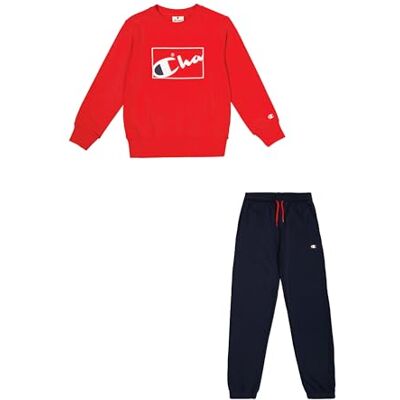 Champion Legacy Boy (RS011) Survêtement à col ras du cou graphique, rouge, taille XXL, Rouge (RS011), 15-16 ans Champion Legacy Boy (RS011) Survêtement à col ras du cou graphique, rouge, taille XXL, Rouge (RS011), 15-16 ans