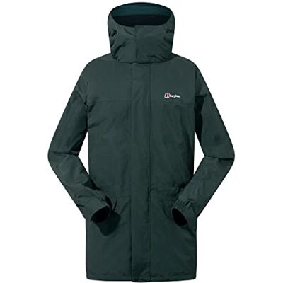 Berghaus Long Cornice Interactive Veste imperméable Homme, Vert foncé, XS Berghaus Long Cornice Interactive Veste imperméable Homme, Vert foncé, XS