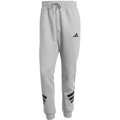 adidas herr FUTURE ICONS THREE STRIPES PANT, medium grey heather, S adidas herr FUTURE ICONS THREE STRIPES PANT, medium grey heather, S