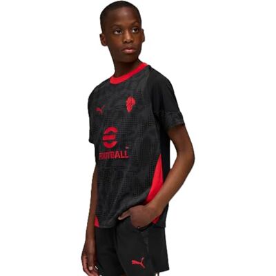 AC Milan Maglia Training Bambino Maillot de compétition d'entraînement, saison 2025/2026, produit officielMixte enfant AC Milan Maglia Training Bambino Maillot de compétition d'entraînement, saison 2025/2026, produit officielMixte enfant