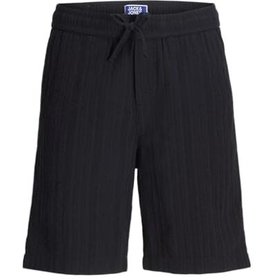 JACK & JONES Jpstjaiden Tyson Jogger Short de jogging pour homme Noir 10 ans, Noir, 140 JACK & JONES Jpstjaiden Tyson Jogger Short de jogging pour homme Noir 10 ans, Noir, 140