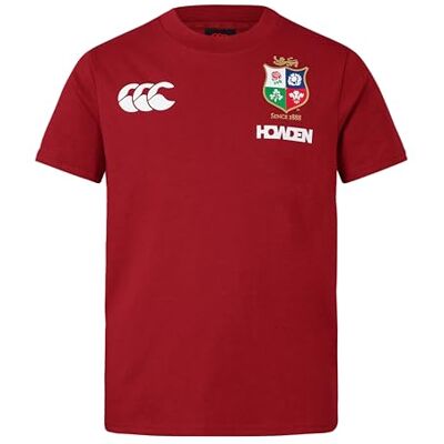 Canterbury Chemise unisexe en coton Lions britanniques et irlandais pour enfants Canterbury Chemise unisexe en coton Lions britanniques et irlandais pour enfants