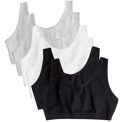 Fruit of the Loom Spaghetti Strap Cotton Pullover Sports Bra Value Pack Soutien-gorge de sport Femme (lot de 6) Fruit of the Loom Spaghetti Strap Cotton Pullover Sports Bra Value Pack Soutien-gorge de sport Femme (lot de 6)