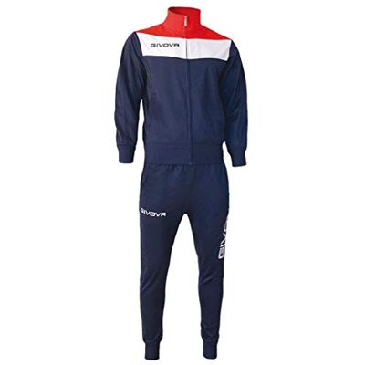 Givova , survêtement champ, bleu/rouge, 3XS Givova , survêtement champ, bleu/rouge, 3XS