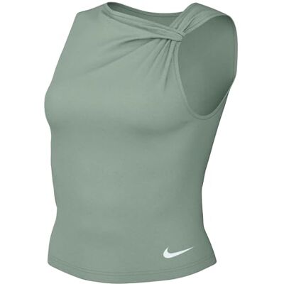NIKE One Dri-Fit Débardeur Femme, Steam/White, IB9162-006, L NIKE One Dri-Fit Débardeur Femme, Steam/White, IB9162-006, L