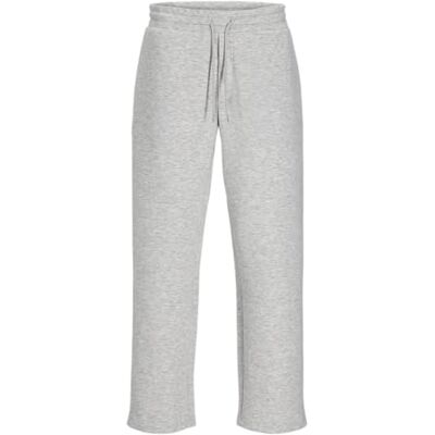JACK & JONES Pantalon de jogging ample pour homme, Gris clair chiné, M JACK & JONES Pantalon de jogging ample pour homme, Gris clair chiné, M