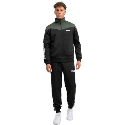 Lonsdale Survêtement de caunton pour homme, noir/olive/blanc, XXL Lonsdale Survêtement de caunton pour homme, noir/olive/blanc, XXL