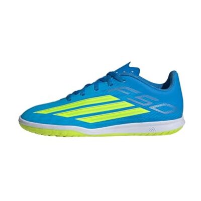 adidas Chaussures de football unisexes pour enfant F50 Club Kids, Lucid Ray Blue Team Solar Yellow 2 Lucid Aquam, 35.5 EU adidas Chaussures de football unisexes pour enfant F50 Club Kids, Lucid Ray Blue Team Solar Yellow 2 Lucid Aquam, 35.5 EU