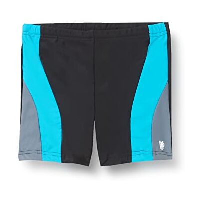 Haute pression Maillot de Bain Garçon, Noir/Gris/Turquoise, 10 ans Haute pression Maillot de Bain Garçon, Noir/Gris/Turquoise, 10 ans