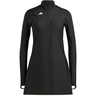 adidas Femme PADDED 3 STRIPES LONGSLEEVE SWIM TOP, Black, 6 adidas Femme PADDED 3 STRIPES LONGSLEEVE SWIM TOP, Black, 6