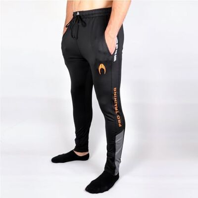 HO Soccer Pro Training Pantalon unisexe pour enfant, noir/orange, taille 6 HO Soccer Pro Training Pantalon unisexe pour enfant, noir/orange, taille 6