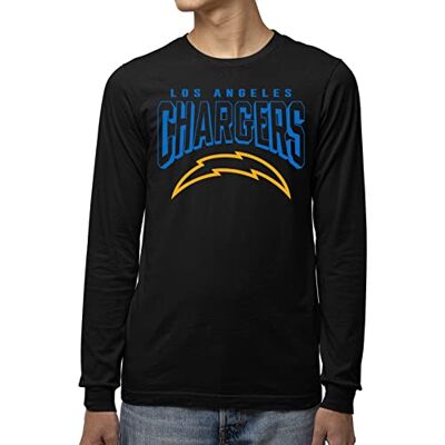 Junk Food Nfl Bold Logo Long Sleeve T-shirt T-shirt Mixte T-shirt à manches longues pour adulte sous licence officielle pour homme et femme Junk Food Nfl Bold Logo Long Sleeve T-shirt T-shirt Mixte T-shirt à manches longues pour adulte sous licence officielle pour homme et femme