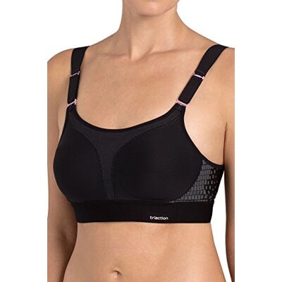 Triumph TriAction Extreme Lite N Ex Soutien-Gorge de Sport sans Armatures Femme, Noir, 90A Triumph TriAction Extreme Lite N Ex Soutien-Gorge de Sport sans Armatures Femme, Noir, 90A