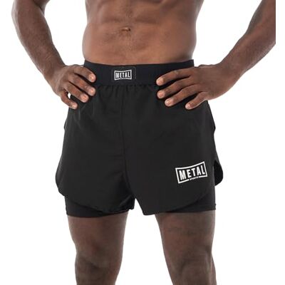 METAL BOXE Fight Short 2en1 Short Homme METAL BOXE Fight Short 2en1 Short Homme