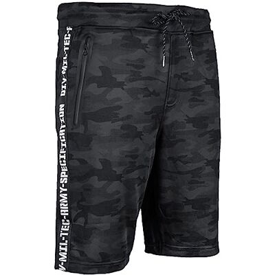 Mil-Tec Miltec Shorts d'entraînement Camouflage Noir 905 Mil-Tec Miltec Shorts d'entraînement Camouflage Noir 905