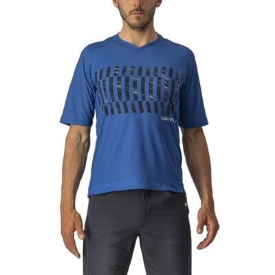 CASTELLI Trail Tech T-shirt long homme, Cobalt Blue/Savile Blue-Silver, M CASTELLI Trail Tech T-shirt long homme, Cobalt Blue/Savile Blue-Silver, M