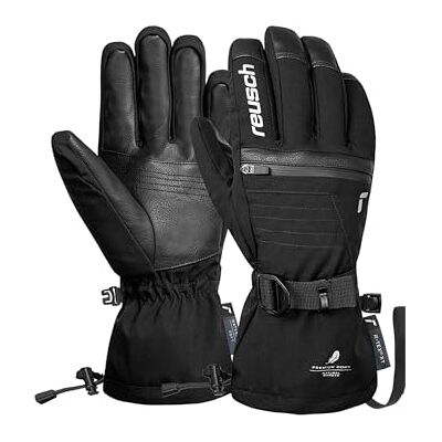 Reusch Lando R-TEX XT Gants de ski unisexes, imperméables, coupe-vent, respirants, isolation en duvet véritable, cuir végétalien, softshell, doublure SoftPlush, manchette en poudre, poche chauffante Reusch Lando R-TEX XT Gants de ski unisexes, imperméables, coupe-vent, respirants, isolation en duvet véritable, cuir végétalien, softshell, doublure SoftPlush, manchette en poudre, poche chauffante