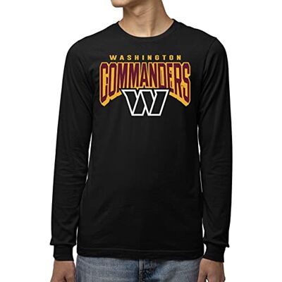 Junk Food Nfl Bold Logo Long Sleeve T-shirt T-shirt Mixte T-shirt à manches longues pour adulte sous licence officielle pour homme et femme Junk Food Nfl Bold Logo Long Sleeve T-shirt T-shirt Mixte T-shirt à manches longues pour adulte sous licence officielle pour homme et femme