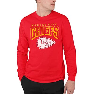 Junk Food Nfl Bold Logo Long Sleeve T-shirt T-shirt Mixte T-shirt à manches longues pour adulte sous licence officielle pour homme et femme Junk Food Nfl Bold Logo Long Sleeve T-shirt T-shirt Mixte T-shirt à manches longues pour adulte sous licence officielle pour homme et femme