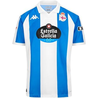 Kappa Kombat Deportivo DE LA CORUÑA 24/25 T-shirt à manches courtes et col polo pour enfant Bleu/blanc 10 ans Kappa Kombat Deportivo DE LA CORUÑA 24/25 T-shirt à manches courtes et col polo pour enfant Bleu/blanc 10 ans
