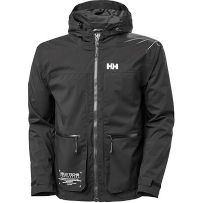Helly Hansen Move Rain Veste Homme, Noir 990, S Helly Hansen Move Rain Veste Homme, Noir 990, S