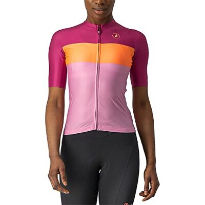 Maillot Castelli Aero Pro Rosso Corsa Rose VTT - Maillot de cyclisme Maillot Castelli Aero Pro Rosso Corsa Rose VTT - Maillot de cyclisme