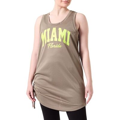 Champion Legacy American Summer W-Relaxed S/L Poly-Mesh Débardeur Femme, Gris boue, M Champion Legacy American Summer W-Relaxed S/L Poly-Mesh Débardeur Femme, Gris boue, M