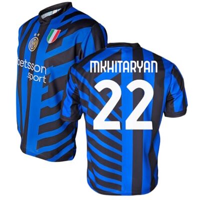 Inter Maillot Home 2024/2025 personnalisable avec nom et numéro, réplique officielle, bleu, noir, 100% polyester, adulte et enfant. Idéal pour tous les fans Nerazzurri Inter Maillot Home 2024/2025 personnalisable avec nom et numéro, réplique officielle, bleu, noir, 100% polyester, adulte et enfant. Idéal pour tous les fans Nerazzurri